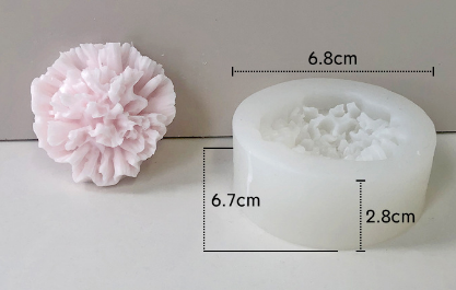 Molde para Velones y Jabones en Forma de Rosas