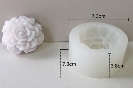 Molde para Velones y Jabones en Forma de Rosas