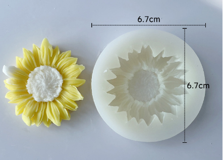 Molde de Girasol para Velones y Resina