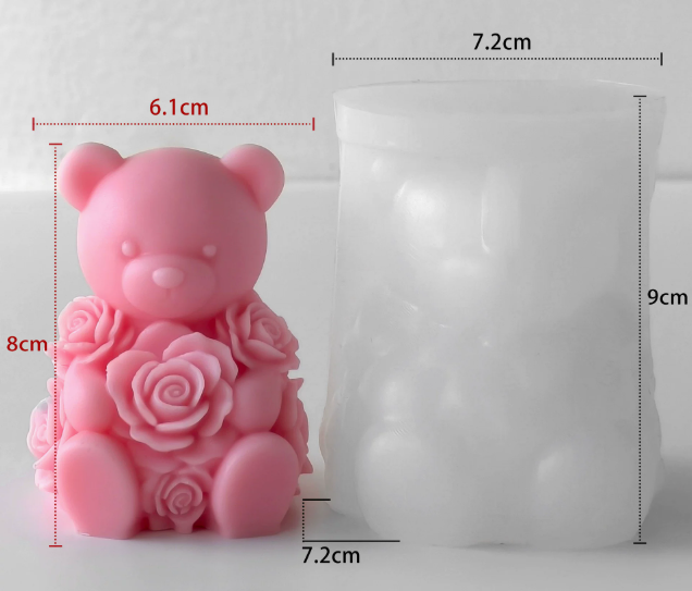 Molde de Ositos para Velones y Jabones Moldes de OSO