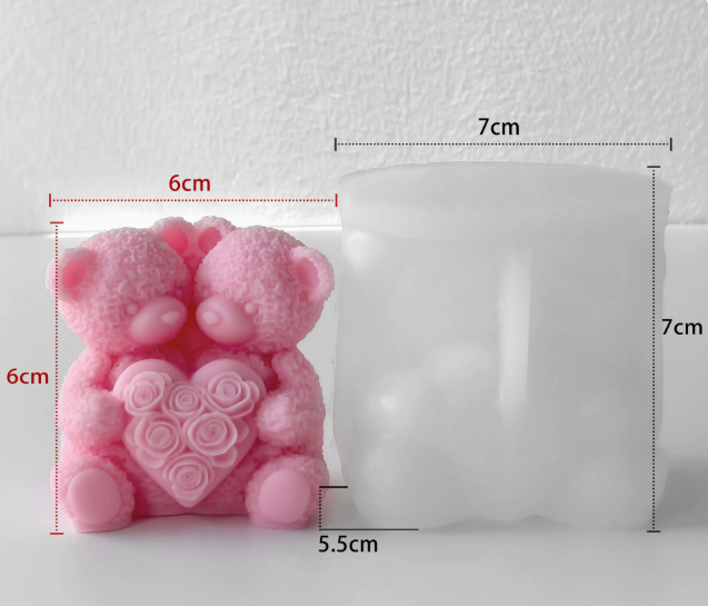Molde de Ositos para Velones y Jabones Moldes de OSO