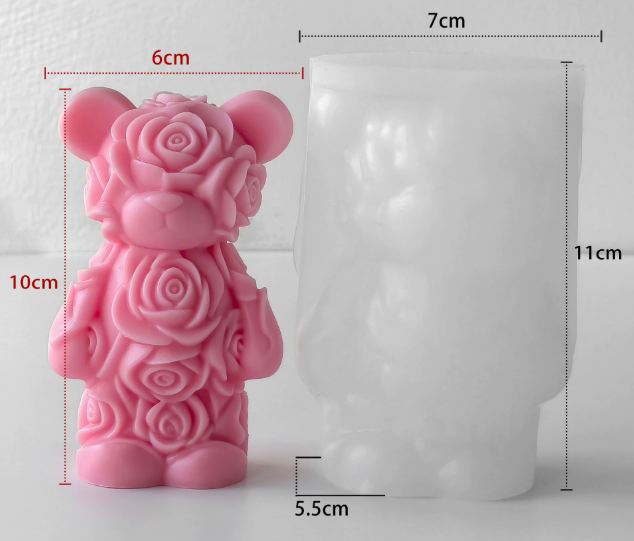 Molde de Ositos para Velones y Jabones Moldes de OSO