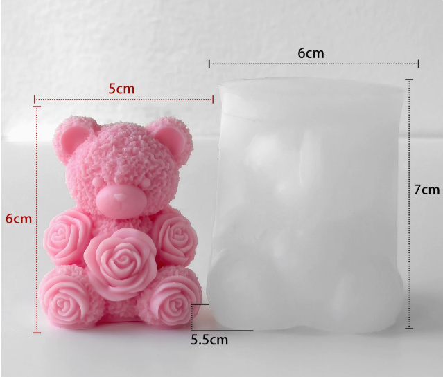 Molde de Ositos para Velones y Jabones Moldes de OSO