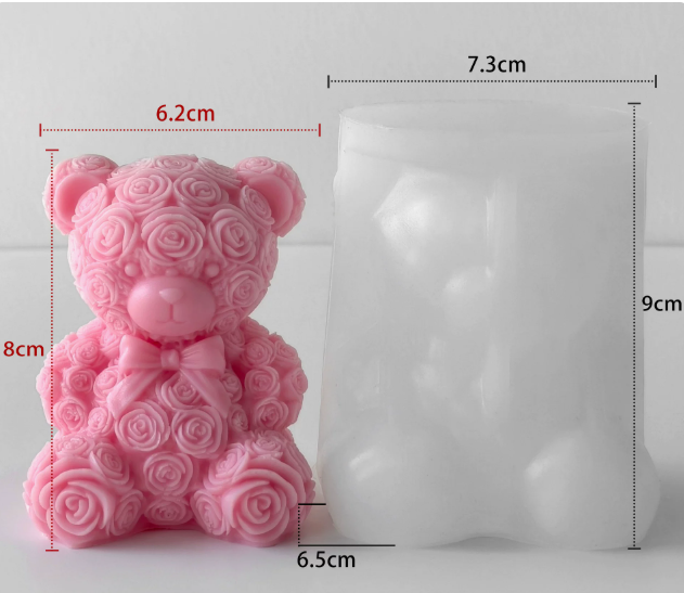 Molde de Ositos para Velones y Jabones Moldes de OSO