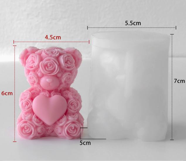 Molde de Ositos para Velones y Jabones Moldes de OSO