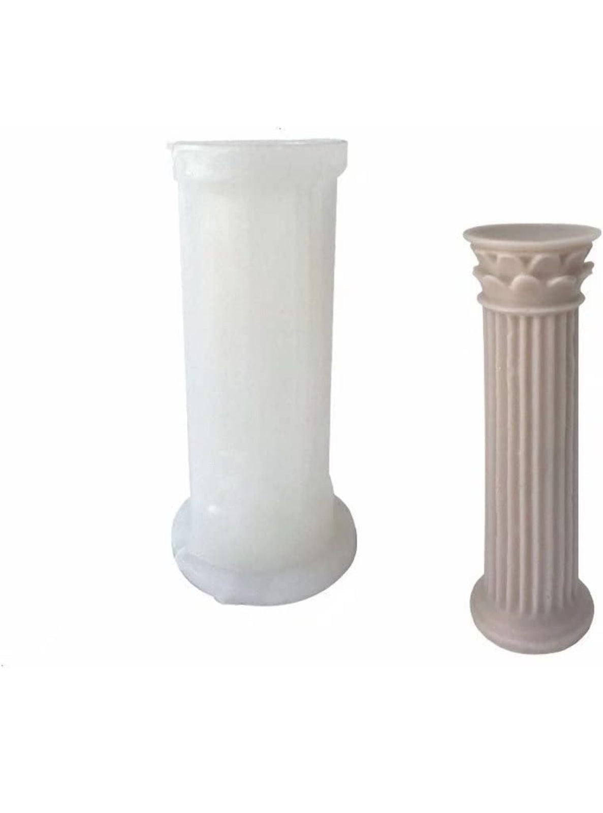 Molde de Columna Romana para velas, bases y adornos