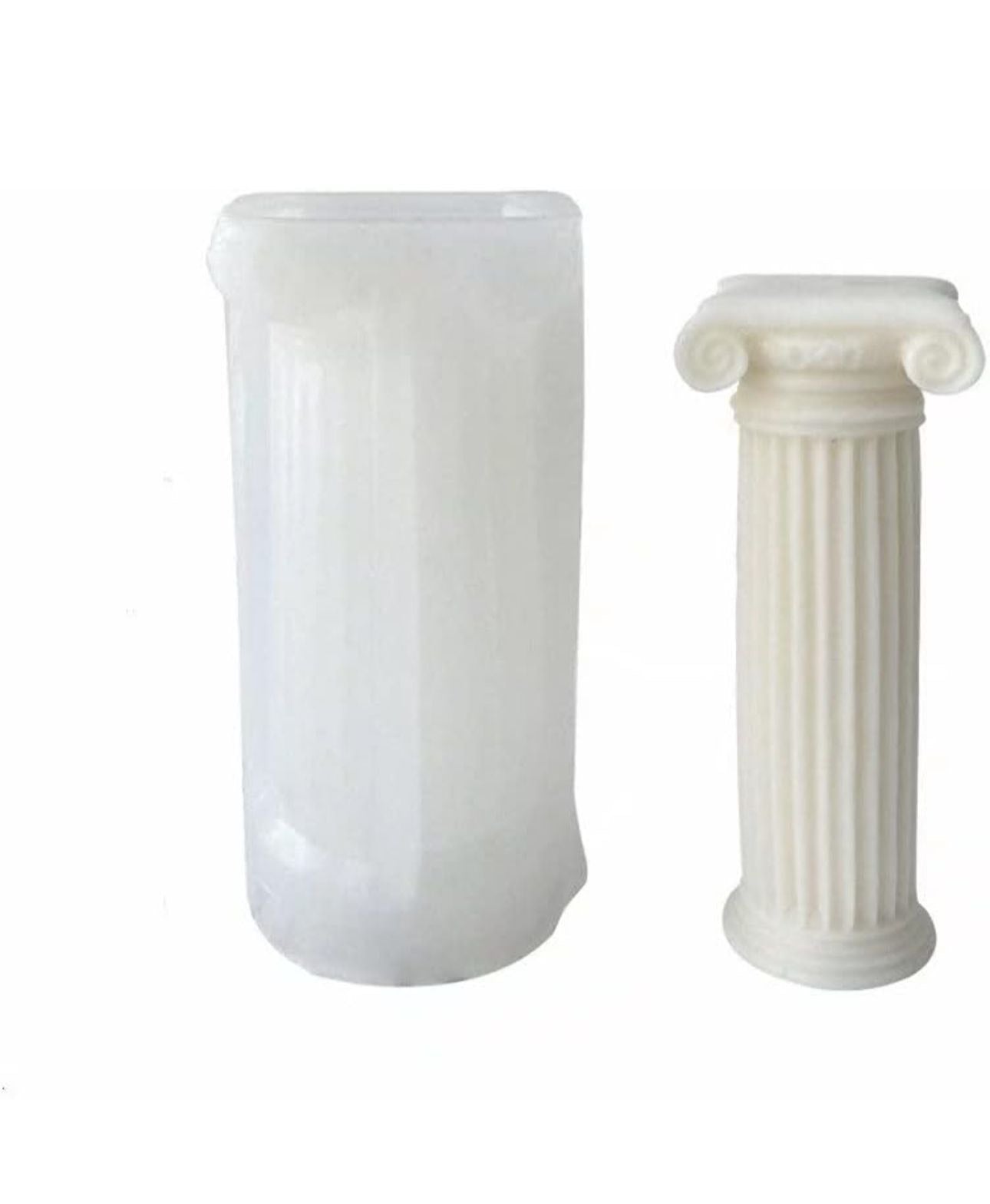 Molde de Columna Romana para velas, bases y adornos