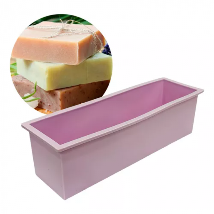 Molde Rectangular para Jabones con Caja de Madera