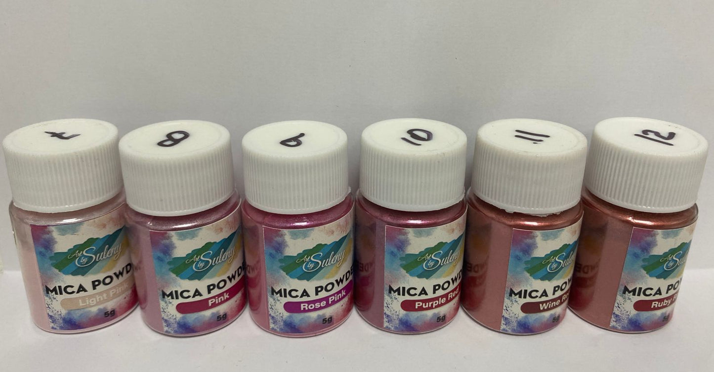Pigmento en Polvo Mica Powder para Resina, Velones, Jabones Y Cosmeticos