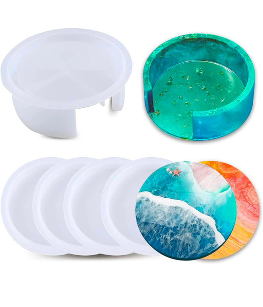 Set de Porta Vasos Redondo con Base