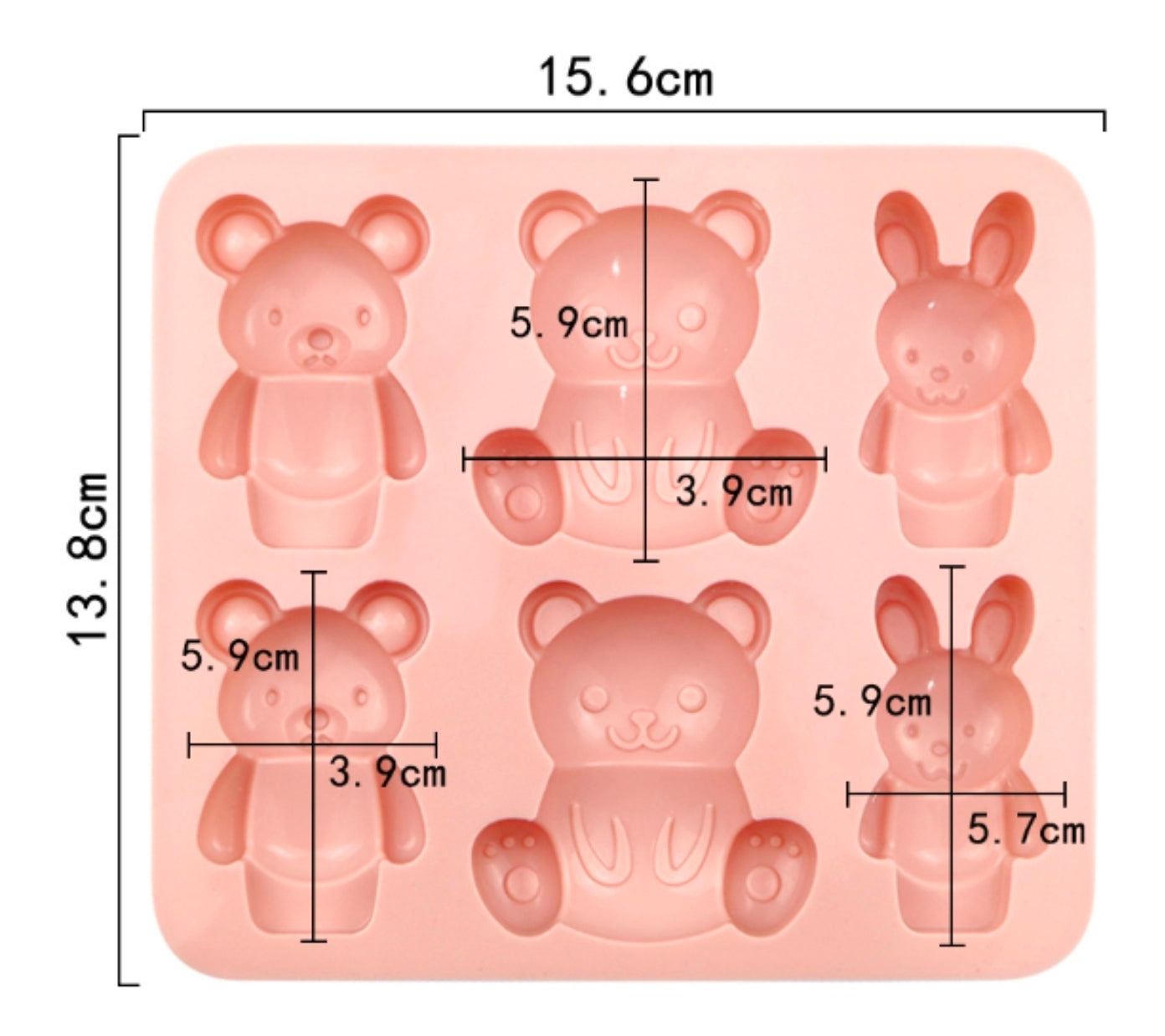 Moldes de Oso para Jabones, Comestibles, Chocolate y Bizcocho