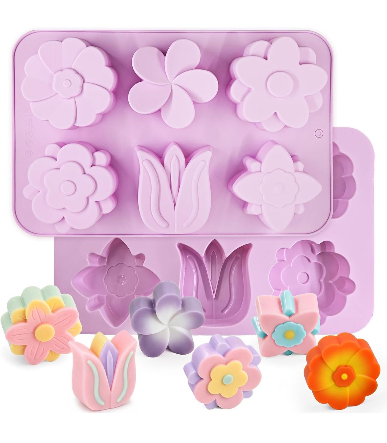 Moldes de Flores y Rosas para Jabones