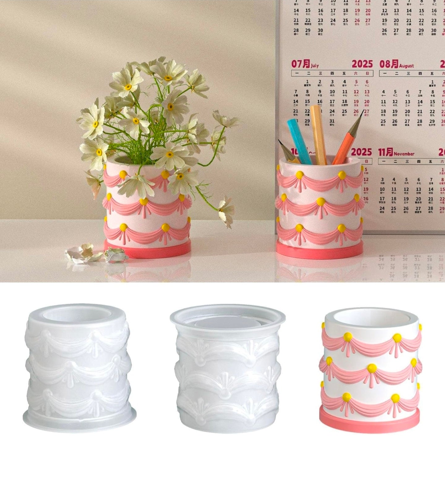 Molde de Maceteros y Tarros (Jarrón) para decoraciones