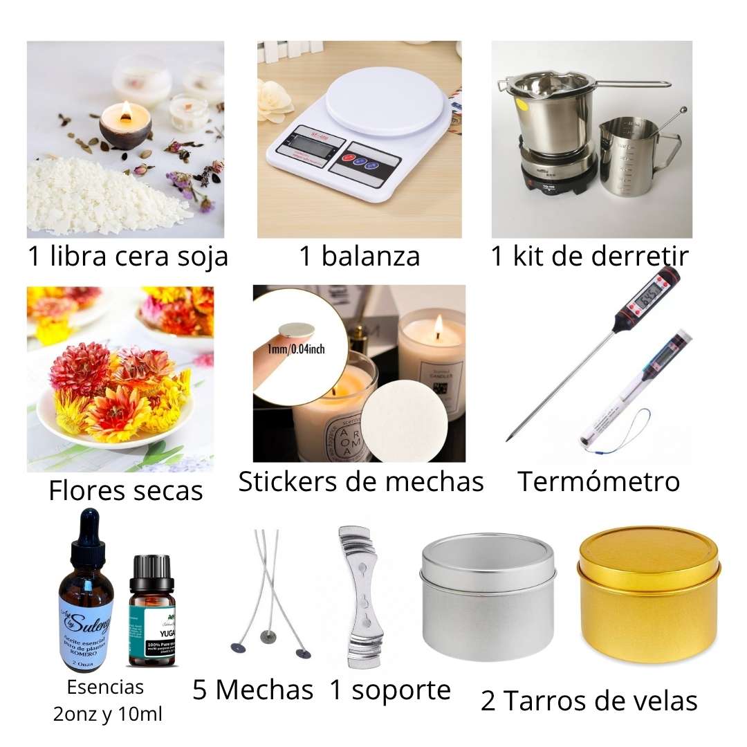 Kit para la Elaboración de Velas Aromáticas #4979