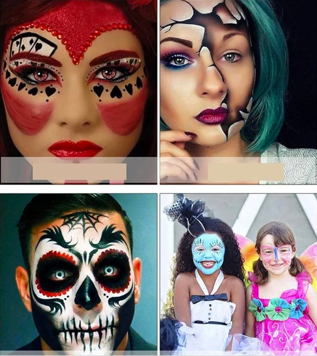 Pintura a base de agua para Cara y Cuerpo 15 Colores Water Base Face Paint