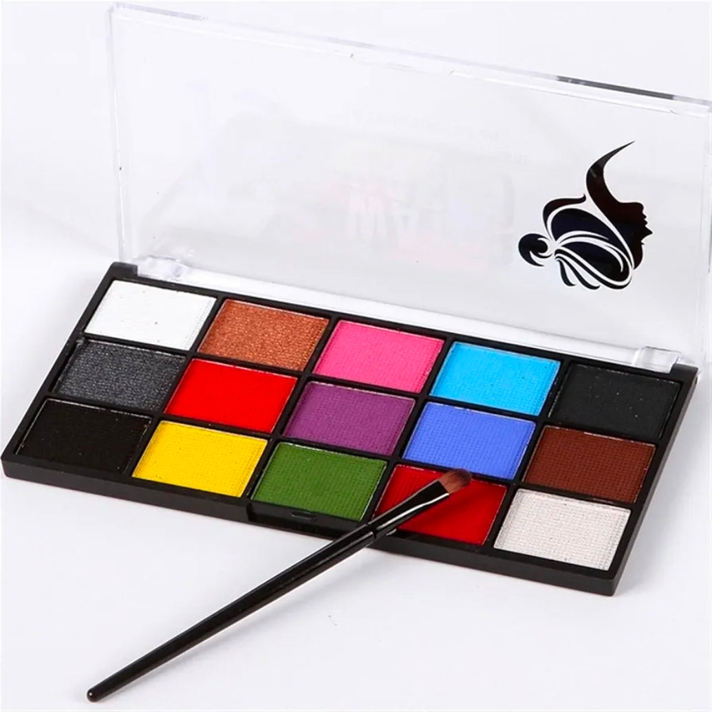 Pintura a base de agua para Cara y Cuerpo 15 Colores Water Base Face Paint