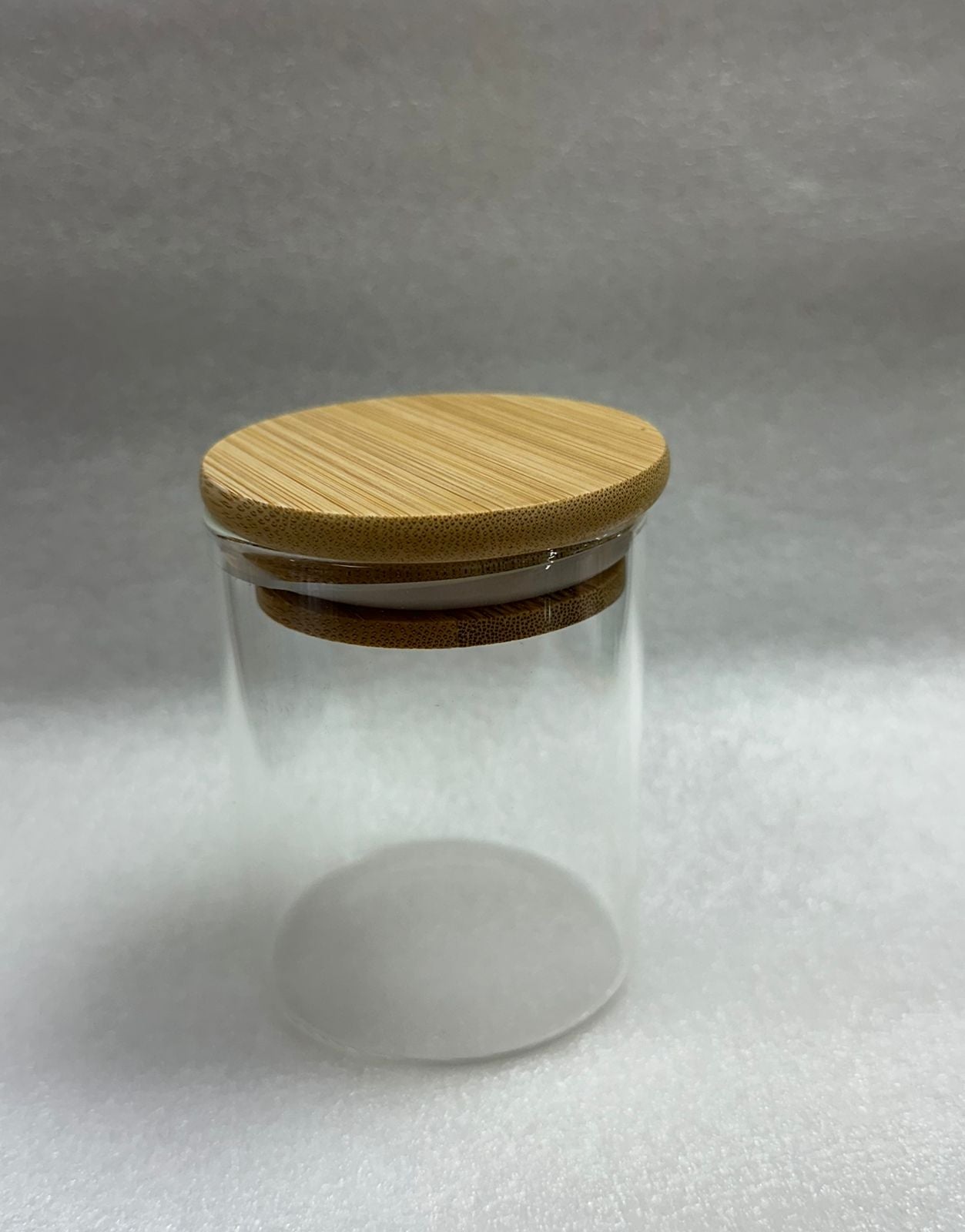 Tarros de Cristal para Velas con Tapa de Bambú 6 Onzas