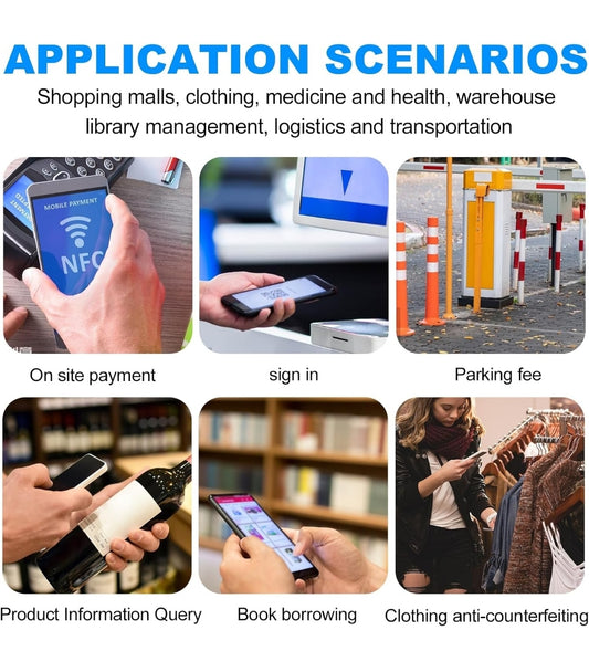 Chip NFC Stickers Adhesivos para llaveros Tag Inteligentes 5 piezas