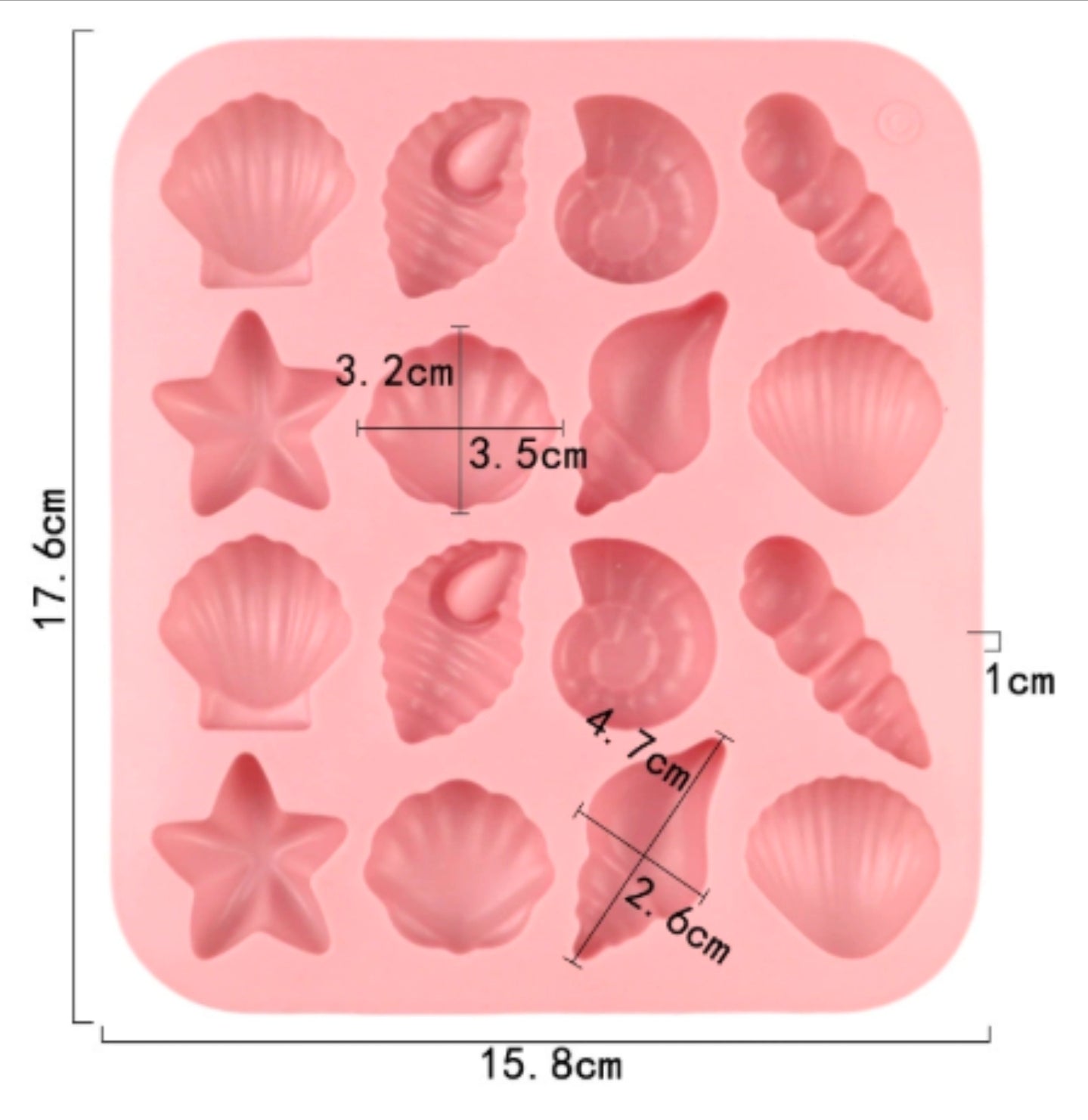 Moldes de Caracoles para Jabones, Comestibles, Chocolate y Bizcocho