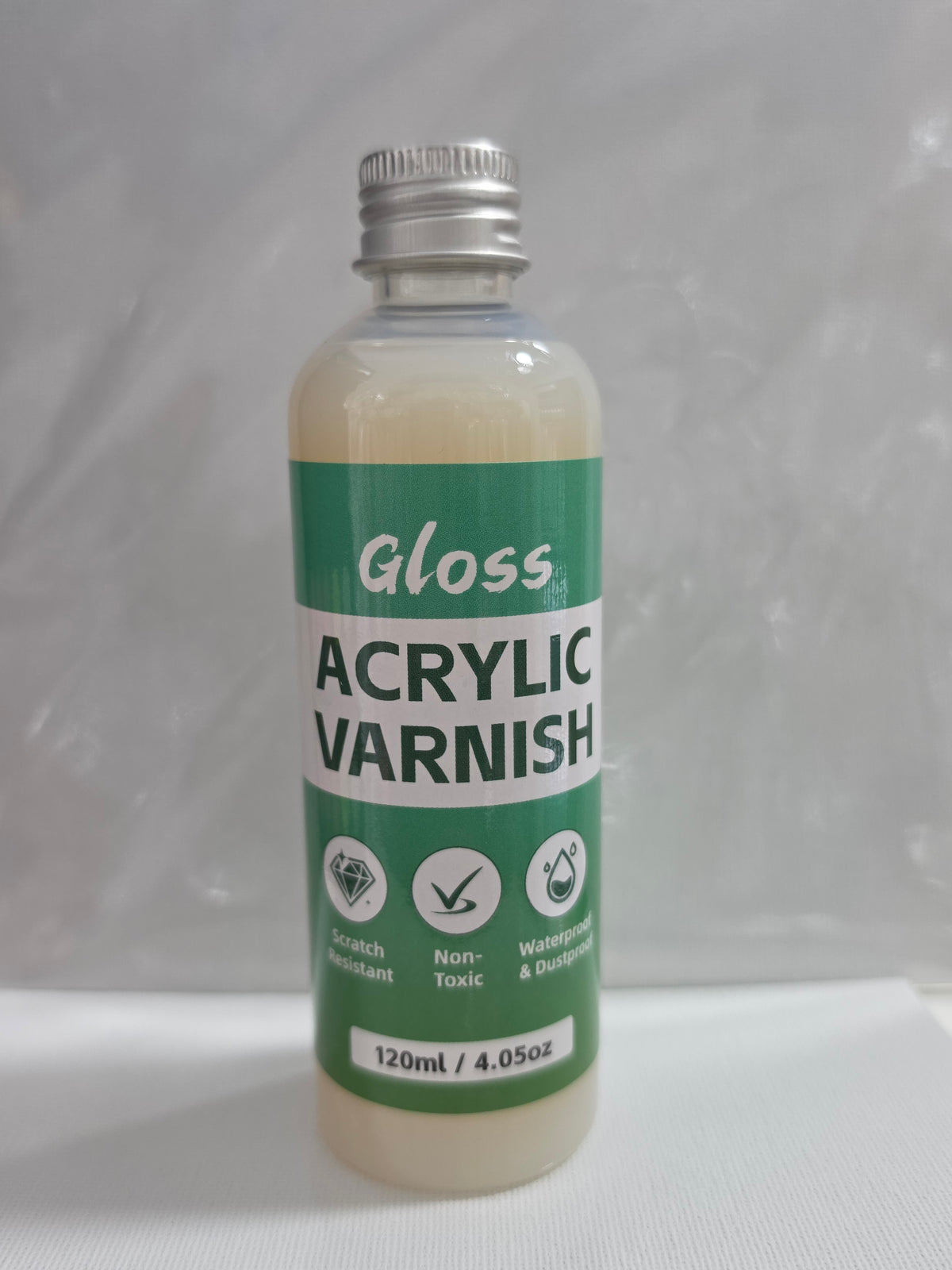 Barniz a Base de Agua Terminación, Sellado y Brillo 4 onza (120ml)