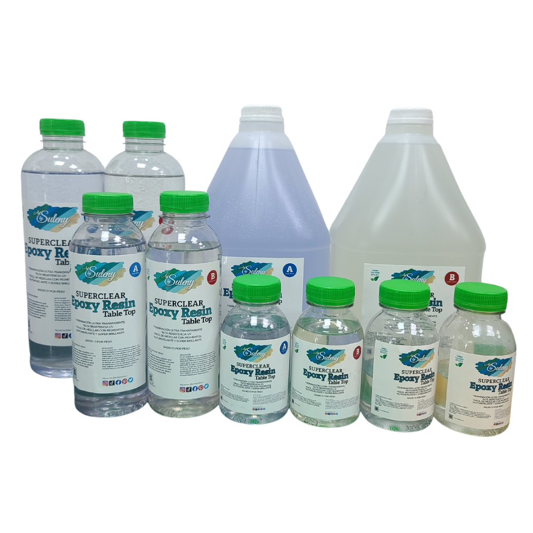 Resine Epoxy Kit Transparente 550g-500 mlKit Resine pour les