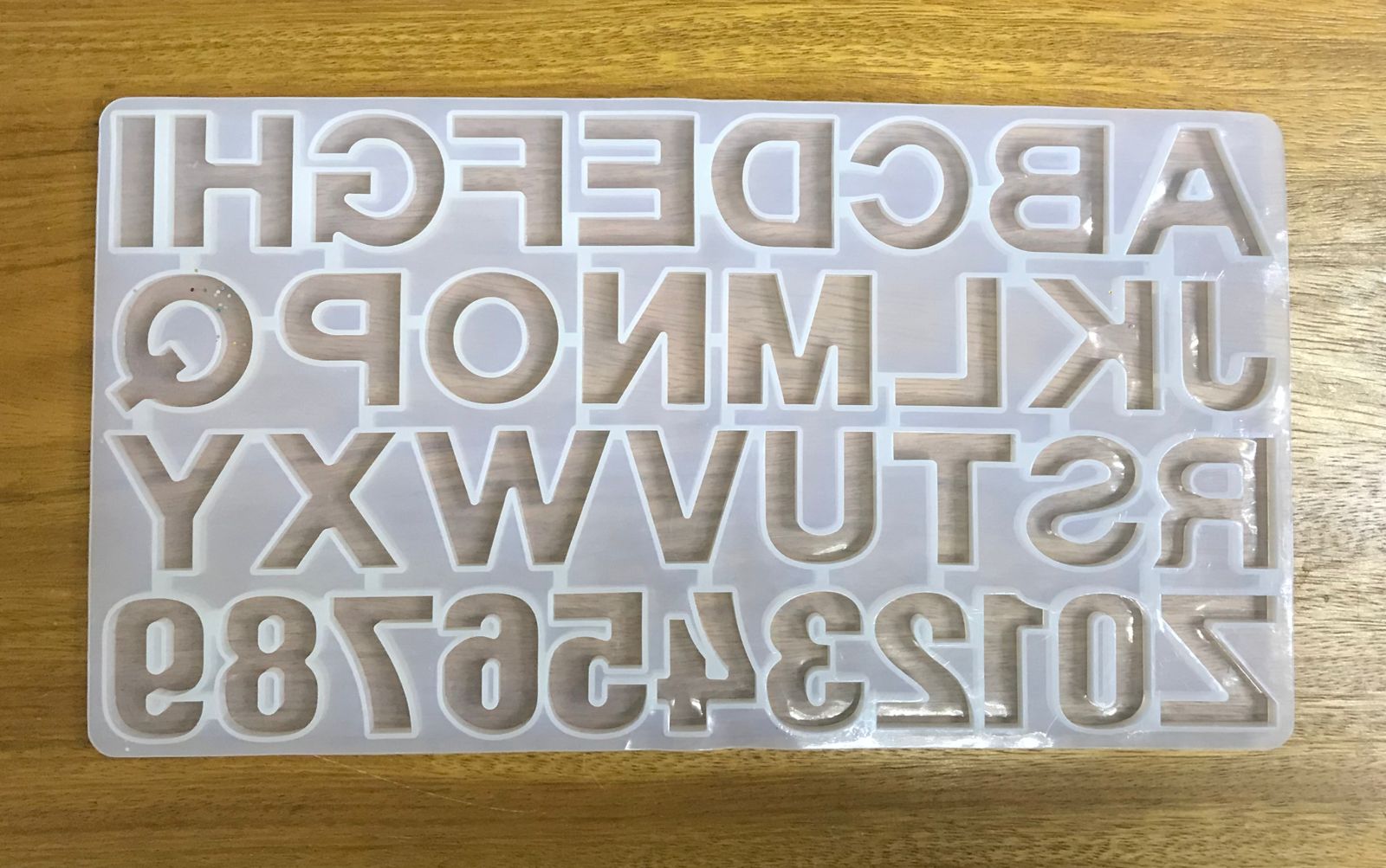 Molde en silicon de Letras y Números para Resina – Art By Suleny