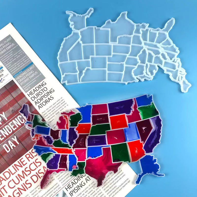 Molde Mapa EE.UU para Rompecabezas