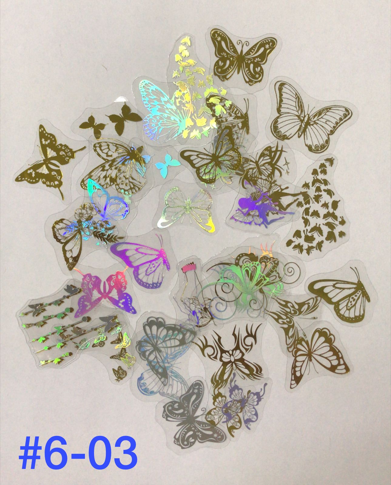 Stickers adhesivos de mariposas