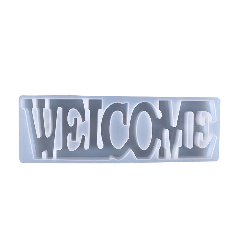 Molde para letrero en resina WELCOME / Bienvenido
