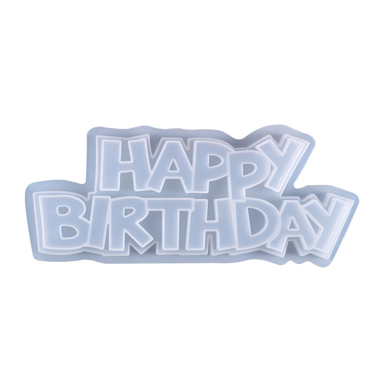 Molde para letrero en resina de Feliz Cumpleaños Happy Birthday
